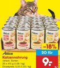 Aktuelles Katzennahrung Angebot bei Netto Marken-Discount in Augsburg ab 9,00 €