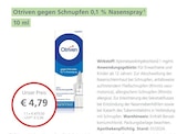 0,1 % Nasenspray von Otriven für 4,79 € bei LINDA Partnerapotheke im Angebot 0,1 % Nasenspray von Otriven im aktuellen LINDA Partnerapotheke Prospekt