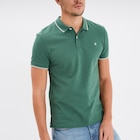 Polo manches courtes bords contrastés vert menthe homme - LH - La Halle Polo manches courtes bords contrastés vert menthe homme - LH à 9,99 € dans le catalogue La Halle