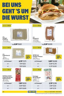 Bratwurst im Metro Prospekt "Food & Nonfood" mit 39 Seiten (Oberhausen)
