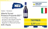 Prosecco Frizzante DOC im METRO Prospekt Prosecco Frizzante DOC von Alberto Torresi im aktuellen METRO Prospekt für 4,49 €