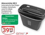 Aktenvernichter 480 X Angebote von Genie bei GLOBUS Trier für 5,99 €