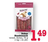 Entenbrust Hundesnack Angebote von Dokas bei E center Ludwigshafen für 1,49 €