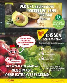 Aktueller Netto Marken-Discount Prospekt "20% auf frisches Obst & Gemüse" Seite 2 von 4 Seiten für Neubrandenburg