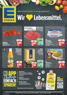 Aktueller EDEKA Prospekt "Wir lieben Lebensmittel!" Seite 1 von 8 Seiten für Bad Kissingen