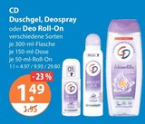 Duschgel von CD im aktuellen V-Markt Prospekt für 1,49 €