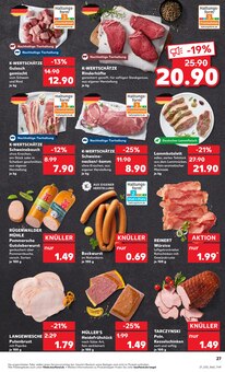 Rindfleisch im aktuellen Kaufland Prospekt (Paderborn) Rindfleisch im Kaufland Prospekt "KNĂśLLER" mit 56 Seiten (Paderborn)