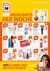 Müller Drogerie-und-Parfuemerie Prospekt der aktuellen Woche mit 8 Seiten, gültig von 16.02.2026 bis 22.02.2026, in Neuhof und Umgebung Aktueller Müller Drogerie-und-Parfuemerie Prospekt in Neuhof und Umgebung, "Aktuelle Angebote" mit 8 Seiten, 16.02.2026 - 22.02.2026