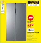 Réfrigérateur américain 528 L - HAIER en promo chez Hyper U Fontenay-le-Comté à 549,00 €