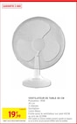 Ventilateur de table - Intermarché à Cannes Ventilateur de table en promo chez Intermarché Cannes à 19,99 €