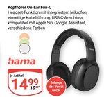 Aktuelle Kopfhörer Angebote bei GLOBUS in Trier Aktuelles Kopfhörer On-Ear Fun-C Angebot bei GLOBUS in Trier ab 14,99 €