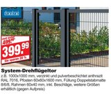 System-Drehflügeltor Angebote von hadra bei bauSpezi Erlangen für 399,99 €