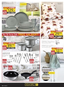 Pfanne im aktuellen BRAUN Möbel-Center Prospekt (Reutlingen) Pfanne im BRAUN Möbel-Center Prospekt "HAUSMESSE" mit 20 Seiten (Reutlingen)