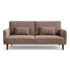 Canape velours andrew taupe en promo chez B&M Libourne à 199,99 €
