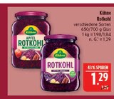 Apfel Rotkohl im Angebot bei Marktkauf in Plauen Apfel Rotkohl Angebote von Kühne bei Marktkauf Plauen für 1,29 €