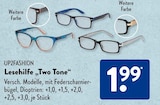 Lesehilfe "Two Tone" Angebote von UP2FASHION bei ALDI SÜD Heilbronn für 1,99 €