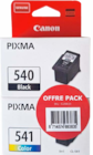 Pack de 2 cartouches d’encre pg- 540/cl-541 1 - CANON - Bureau Vallée à Cannes Pack de 2 cartouches d’encre pg- 540/cl-541 1 - CANON en promo chez Bureau Vallée Cannes à 36,90 €