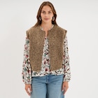 Veste sans manches effet bouclette vert kaki femme à La Halle dans Soultz-Haut-Rhin Veste sans manches effet bouclette vert kaki femme à La Halle dans Soultz-Haut-Rhin