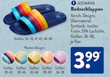 Badeschlappen im Angebot bei ALDI SÜD in Heinsberg Badeschlappen Angebote von ALDIMANIA bei ALDI SÜD Heinsberg für 3,99 €