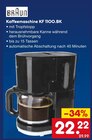 Kaffeemaschine KF 1100.BK Angebote von Braun bei Netto Marken-Discount Ulm für 22,22 €