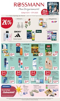 Herren-Parfum Angebot im Rossmann Prospekt, gültig von 03.11.2025 bis 07.11.2025 Herren-Parfum Angebot im aktuellen Rossmann Prospekt auf Seite 1