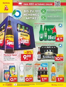 Krombacher im Netto Marken-Discount Prospekt "Aktuelle Angebote" mit 56 Seiten (Neustadt (Rübenberge))