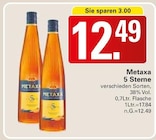 5 Sterne Angebote von Metaxa bei WEZ Löhne für 12,49 €