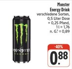 Aktuelles Energy Drink Angebot bei nah und gut in Würzburg ab 0,88 €
