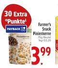 Nüsse im EDEKA Prospekt Pinienkerne von Farmer's Snack im aktuellen EDEKA Prospekt für 3,99 €
