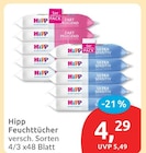 Feuchttücher von Hipp für 4,29 € bei budni im Angebot Feuchttücher von Hipp im aktuellen budni Prospekt