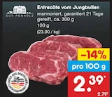 Entrecôte vom Jungbullen im Angebot bei Netto Marken-Discount in Wermelskirchen Entrecôte vom Jungbullen Angebote von Gut Ponholz bei Netto Marken-Discount Wermelskirchen für 2,39 €