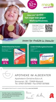 mea - meine apotheke Prospekt Unsere Dezember-Angebote mit 4 Seiten