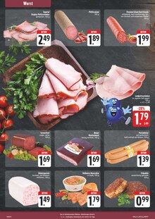 Wurst im EDEKA Prospekt "Wir lieben Lebensmittel!" mit 52 Seiten (Erlangen)