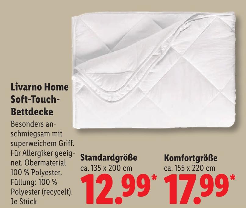 Soft-Touch-Bettdecke