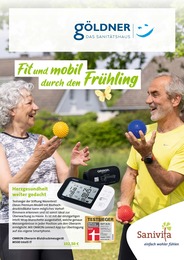 Aktueller Sanitätshaus Göldner GmbH Sanitätshäuser Prospekt für Töging: Fit und mobil durch den Frühling mit 6} Seiten, 13.03.2024 - 31.05.2024