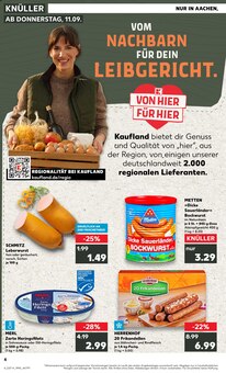 Bratwurst im Kaufland Prospekt "EXTRA-ANGEBOTE" mit 8 Seiten (Aachen)