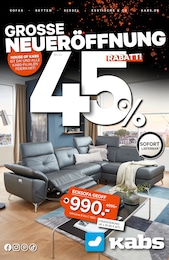 Sofa Angebot & Preis im aktuellen Kabs Prospekt Sofa Angebot im aktuellen Kabs Prospekt auf Seite 1
