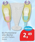 Eis-Portionierer oder Becher für 2,49 € bei budni im Angebot Eis-Portionierer oder Becher im aktuellen budni Prospekt