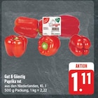 nah und gut Torgau - Paprika rot Angebot im Prospekt Paprika rot bei nah und gut im Torgau Prospekt für 1,11 €