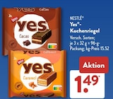 Yes Kuchenriegel Cacao von Nestlé im aktuellen ALDI SÜD Prospekt für 1,49 €
