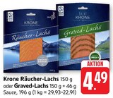 Räucher-Lachs Angebote von Krone Fisch bei E center Heilbronn für 4,49 €