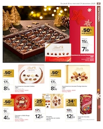 Prix et réduction Lindt dans le prospectus Carrefour en cours Offre Lindt dans le catalogue Carrefour du moment à la page 57