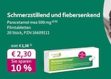 Paracetamol bei mea - meine apotheke im Prospekt "" für 2,30 €