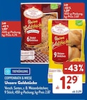 Unsere Goldstücke 6 Dinkel-Brötchen von Coppenrath & Wiese im aktuellen ALDI SÜD Prospekt für 1,29 €