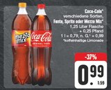 verschiedene Sorten, Fanta, Sprite oder Mezzo Mix im Angebot bei EDEKA in Gunzenhausen verschiedene Sorten, Fanta, Sprite oder Mezzo Mix Angebote von Coca-Cola bei EDEKA Gunzenhausen für 0,99 €