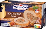 Rôti de dinde farci aux marrons et cèpes surgelé - MAÎTRE COQ dans le catalogue Intermarché Hyper