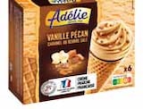 Cônes glacés vanille pécan - ADÉLIE - Intermarché à Champigny-sur-Marne Cônes glacés vanille pécan - ADÉLIE en promo chez Intermarché Champigny-sur-Marne à 1,65 €