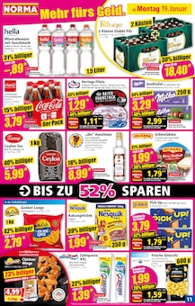 Coca Cola im Norma Prospekt "Mehr fürs Geld" mit 20 Seiten (Hilden)