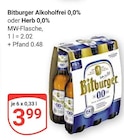 Alkoholfrei 0,0% Angebote von Bitburger bei GLOBUS Erlangen für 3,99 €
