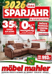 Möbel Mahler Siebenlehn Prospekt für Neubodenbach: "DAS SPARJAHR", 16 Seiten, 21.01.2026 - 27.01.2026